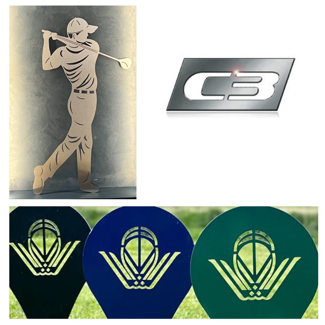 c3_ltd's tweet photo. Our team recently created this stainless steel custom #sign & a set of tees for a very happy customer at a #golf club in Surrey!
You can find out more about our Metal Wall Art expertise at https://t.co/ef1PS20fjL
#stainlesssteel #art #bespoke #madeinnorfolk https://t.co/l5DjWxHJ6T
