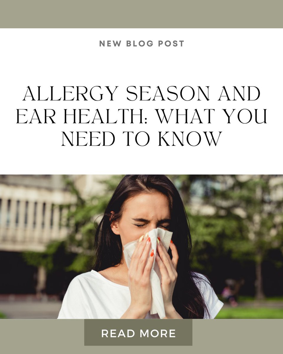 Spring may bring flowers, fresh air, and sunshine, but for millions of people, it also signals the arrival of allergy season. While most people associate seasonal allergies with sneezing and itchy eyes, may not realize that the ears can be affected too

l8r.it/AEEU