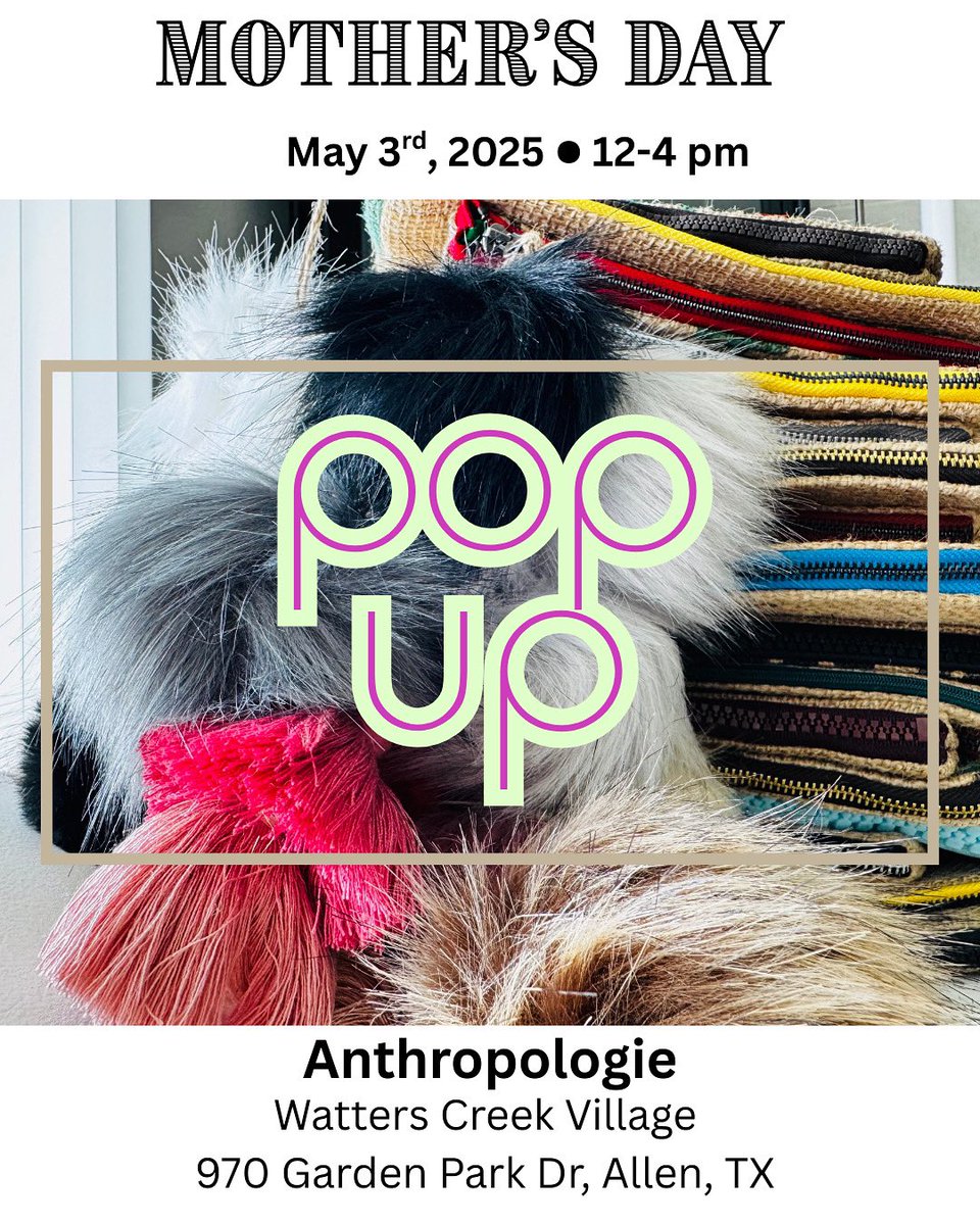 #tuesdayvibe #mothersdaygift #DiaDeLaMadre #regalo #gifts #popup <a href="/Anthropologie/">Anthropologie</a> <a href="/WattersCreek/">WattersCreek</a> #allen