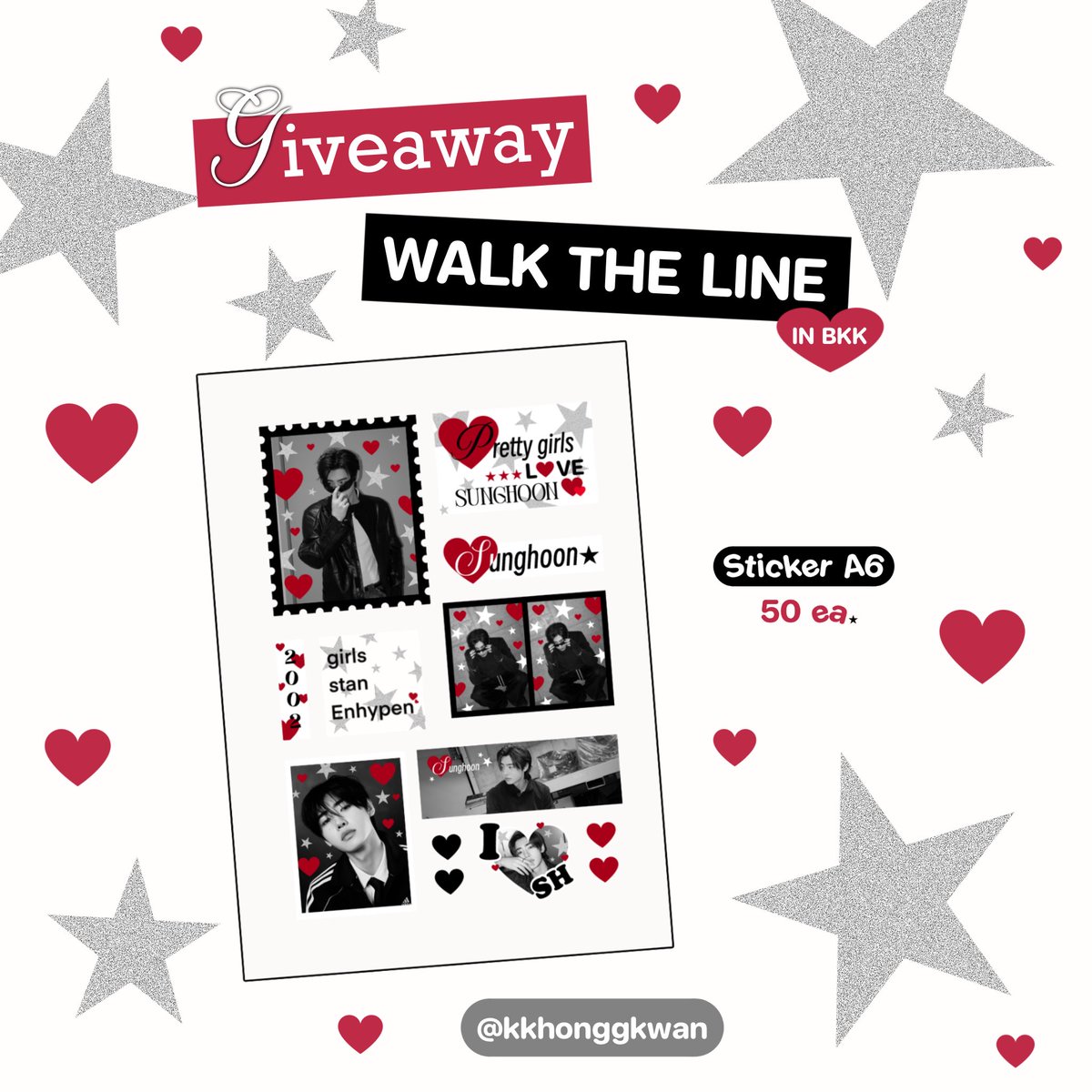 𐙚 pls kindly rt 𐙚
 
𝒢iveaway 
𝒻or #WALKTHELINE_IN_BANGKOK 

📍 Rajamangala National Stadium
🗓️ 21  JUNE 🕕 time : TBA

retweet &amp; show this post

#EN_WORLDTOUR_WALKTHELINE