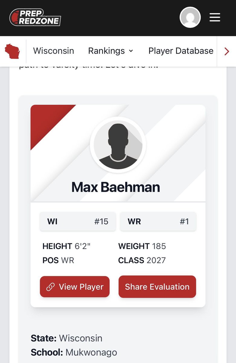 Max Baehman (@maxbaehman_) on Twitter photo Thank you <a href="/MJ_NFLDraft/">Mark Johnson</a> for the write-up! I look forward to continuing to work this off-season and having a successful season next year with my team! Thank you <a href="/MJ_NFLDraft/">Mark Johnson</a> for the write-up! I look forward to continuing to work this off-season and having a successful season next year with my team!