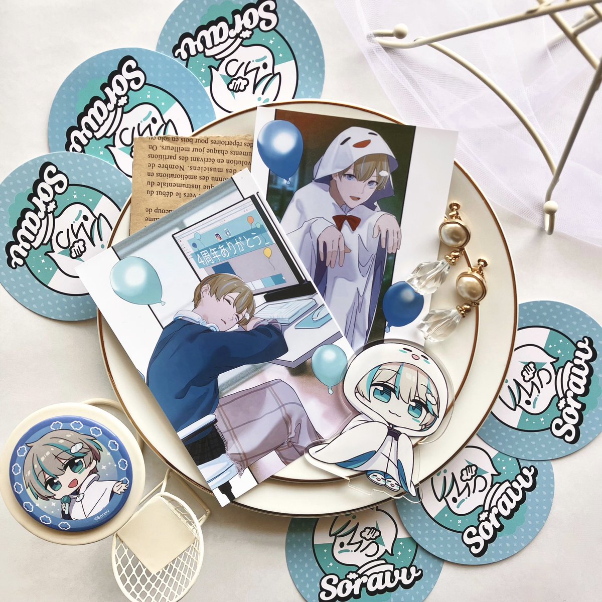 そらびび 7周年缶バッジ そらびび 7周年缶バッジ