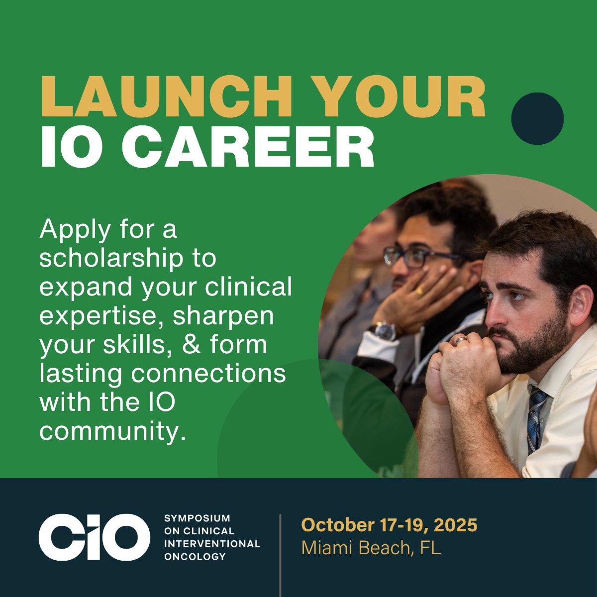 The IO Meeting (@cio_oncology) on Twitter photo Launch your IO career at #CIO2025! Apply for the Resident & Fellow Scholarship: free reg, $600 travel stipend, & exclusive sessions. Oct. 17-19, Miami Beach. Apply now: hubs.ly/Q03kfxmP0
<a href="/docTPlive/">Tino Peña</a> <a href="/DieHCCDie/">Ed Kim</a> <a href="/Gina_Landinez_/">Gina Landinez</a> <a href="/abijaoudehn/">Nadine Abi-Jaoudeh</a> Launch your IO career at #CIO2025! Apply for the Resident & Fellow Scholarship: free reg, $600 travel stipend, & exclusive sessions. Oct. 17-19, Miami Beach. Apply now: hubs.ly/Q03kfxmP0
<a href="/docTPlive/">Tino Peña</a> <a href="/DieHCCDie/">Ed Kim</a> <a href="/Gina_Landinez_/">Gina Landinez</a> <a href="/abijaoudehn/">Nadine Abi-Jaoudeh</a>
