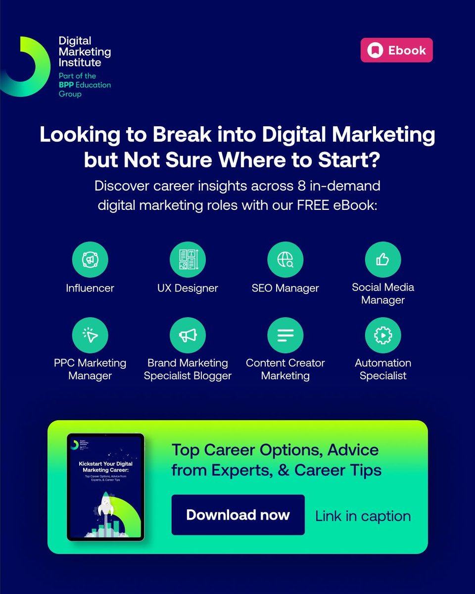 Kickstart your digital marketing career and discover the 8 most in-demand areas of digital marketing.

Our latest free ebook walks you through 8 of the most in-demand career paths in the industry, including roles in SEO, social media, content, automation, and more.

If you’re a