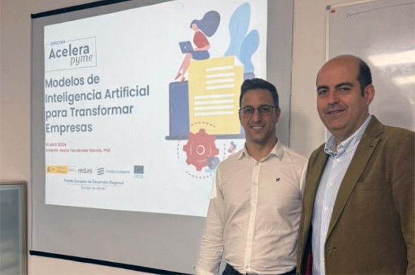 La #InteligenciaArtificial ha sido protagonista de las jornadas divulgativas de #AceleraPymeonyech
Así ocurrió en #Almería, donde #pymes y autónomos conocieron modelos de #IA y casos de éxito en el uso de esta tecnología lc.cx/UmyTL8
<a href="/redpuntoes/">Red.es</a> <a href="/OnTechOAP/">Oficina Acelera Pyme onTech Innovation</a> <a href="/AJE_alm/">AJE Almería</a>