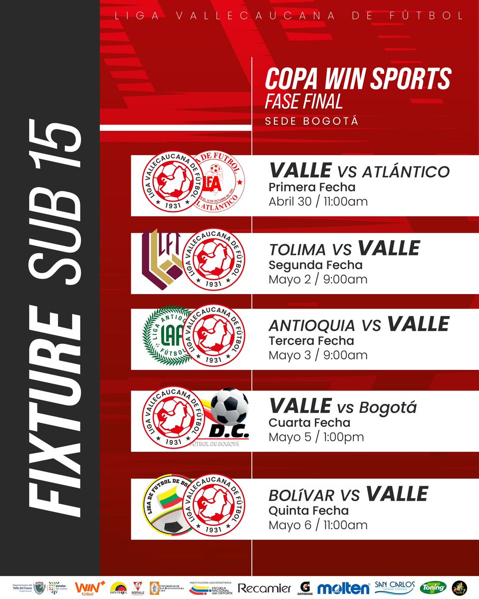 Momento para nuestra #Sub15
Fase Final | Win Sports Difutbol Col
#LavalleSomosTodos 👊