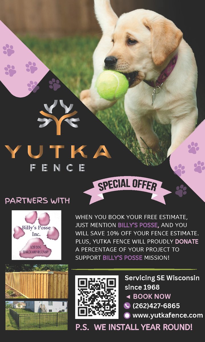 BillysPosse's tweet photo. It's beginning to feel like spring! Here's a great offer where you can enjoy your yard and support Billy's Posse.
😍 10% OFF? .... WHAT? 😍
😏 Sick of admiring those beautiful Yutka Fence's you see? 😏 Sick of chasing down your stinker 🦮 who found a hole in your current fence? https://t.co/qivhLZwyhU