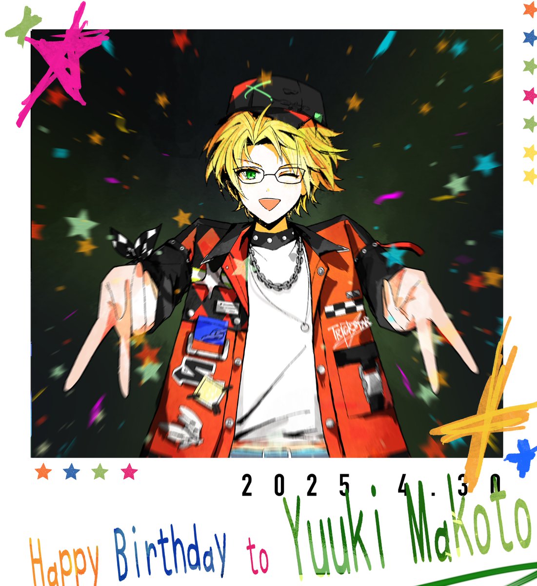 Transience____'s tweet image. 遊木真誕生日おめでとう
⠀　　 ☆　　　    *
　　☆☆☆　　　･ﾟ｡
　┏┃┃┃┓　･ﾟ.｡
┏┻━━━┻┓  ｡･.*
┃　　　　　┃
┗━━━━━┛
#遊木真誕生祭2025