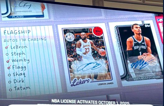OFFICIAL: Topps x NBA License starts October 1, 2025‼️🏀