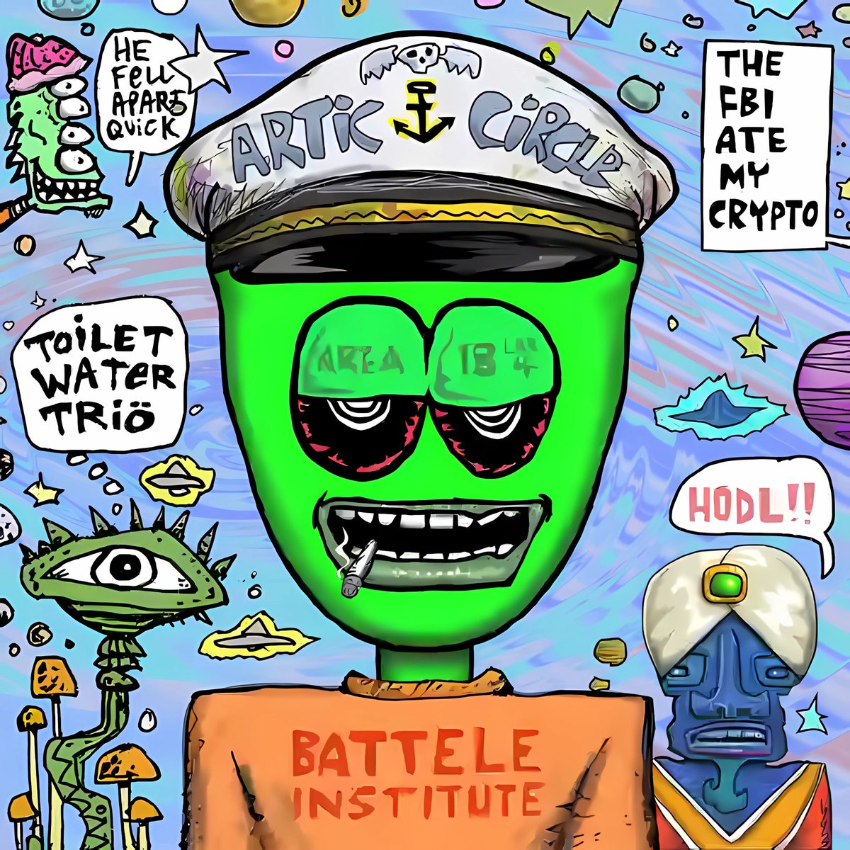 lostathome.btc (@lostathome106) on Twitter photo Leaked from the Battelle vaults, this alien snitched on Area 18, lost his crypto to the FBI, and now leads the Toilet Water Triö from deep inside the Arctic Circle. HODL tight, the lizard plants are listening.
Alien Ordinal Artifacts ~ <a href="/AlienOrdinals/">Alien Ordinal Artifacts (A👽A)</a>
Joey Mars ~ <a href="/JOEYMARSworld/">Joey Mars</a> Leaked from the Battelle vaults, this alien snitched on Area 18, lost his crypto to the FBI, and now leads the Toilet Water Triö from deep inside the Arctic Circle. HODL tight, the lizard plants are listening.
Alien Ordinal Artifacts ~ <a href="/AlienOrdinals/">Alien Ordinal Artifacts (A👽A)</a>
Joey Mars ~ <a href="/JOEYMARSworld/">Joey Mars</a>