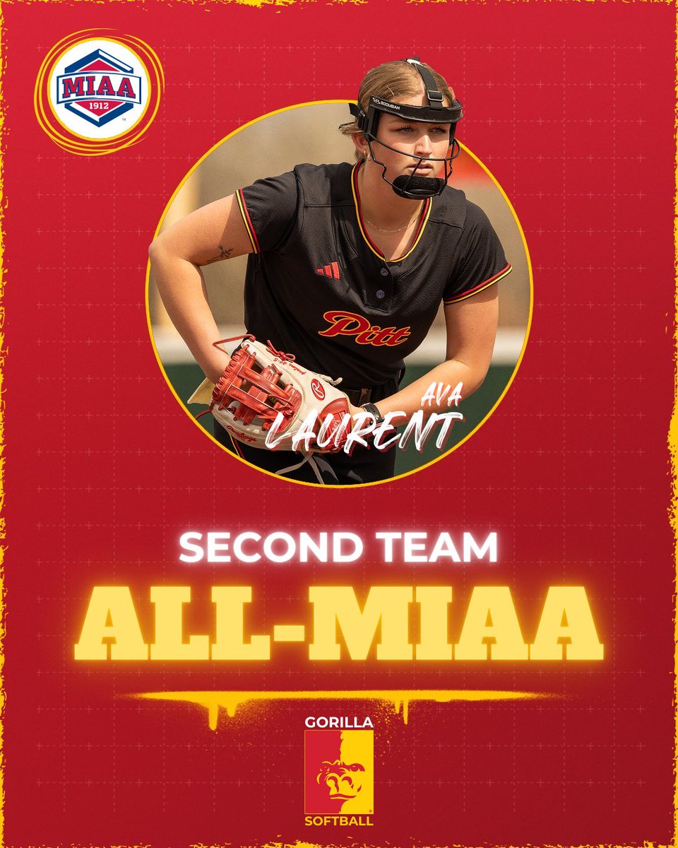 Pitt State Athletics ๐ฆ (@pittstgorillas) on Twitter photo ๐จ2ND TEAM ALL-MIAA๐จ
Sophomore pitcher Ava Laurent earns 2nd team All-MIAA recognition Tuesday ๐ฆ๐ฅ
It's Laurent's second All-MIAA selection.
<a href="/Gorilla_SFB/">Pitt State Softball ๐ฅ</a>|<a href="/pittstate/">Pittsburg State</a> ๐จ2ND TEAM ALL-MIAA๐จ
Sophomore pitcher Ava Laurent earns 2nd team All-MIAA recognition Tuesday ๐ฆ๐ฅ
It's Laurent's second All-MIAA selection.
<a href="/Gorilla_SFB/">Pitt State Softball ๐ฅ</a>|<a href="/pittstate/">Pittsburg State</a>
