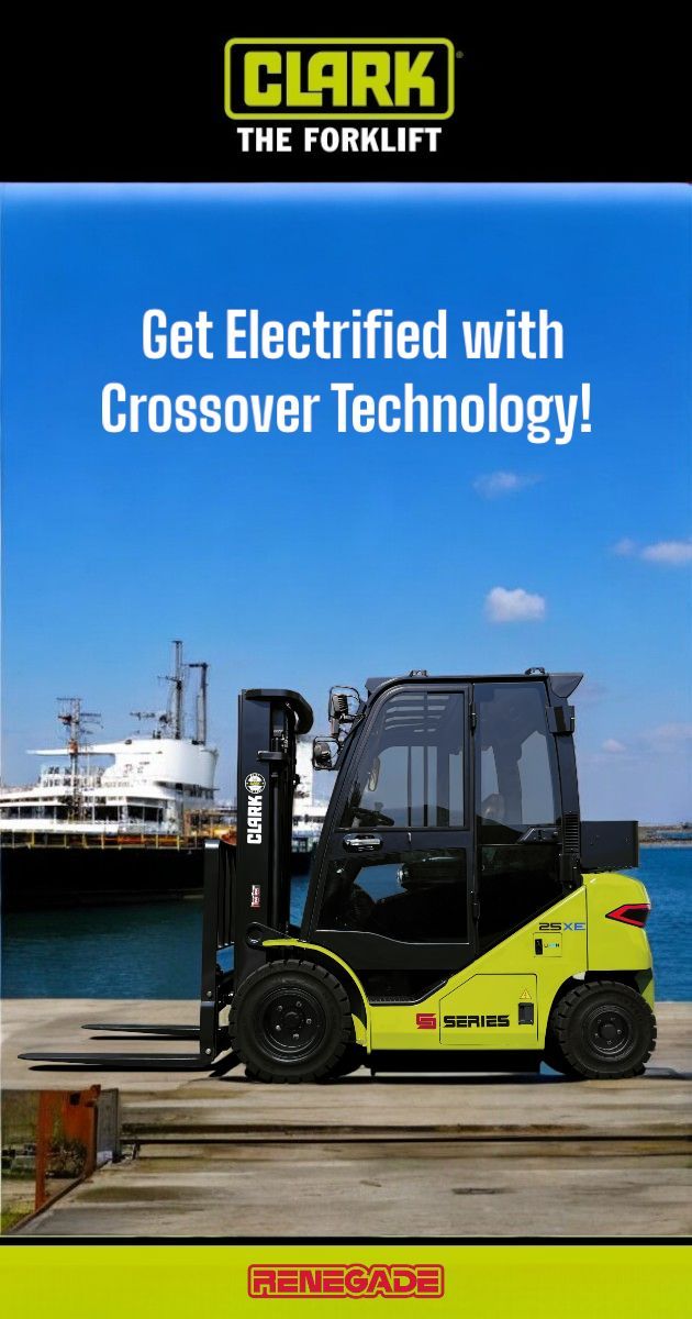 SMART. STRONG. SAFE. And now even more comfortable.
The CLARK Renegade (S25-35XE) takes all-weather performance to the next level:

🔥 Heating w/ fresh air
🚪 Foldable doors = open-air driving
❄️ A/C optional

Electric power. Driver-first design.
#GetElectrified #CLARKRenegade