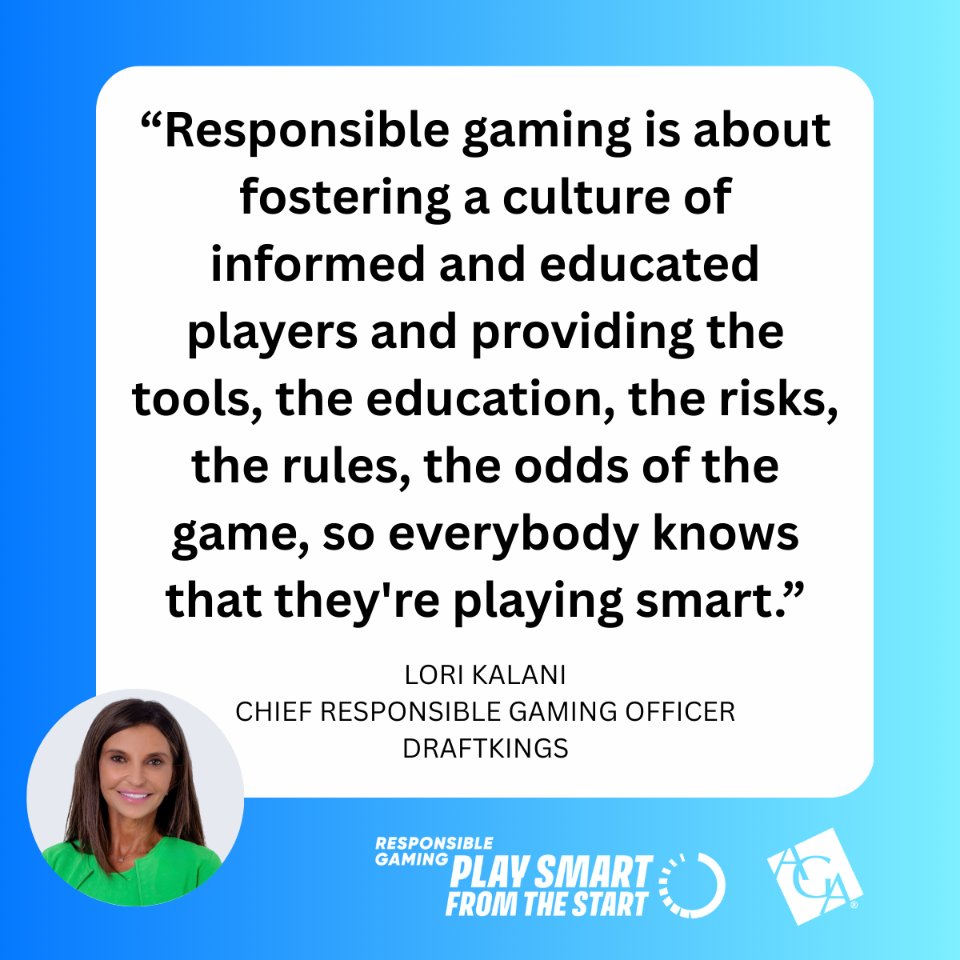 Today at the AGA's Responsible Gaming Leadership Roundtable, <a href="/DraftKings/">DraftKings</a>' Lori Kalani discusses how to help players feel empowered to bet responsibly.
