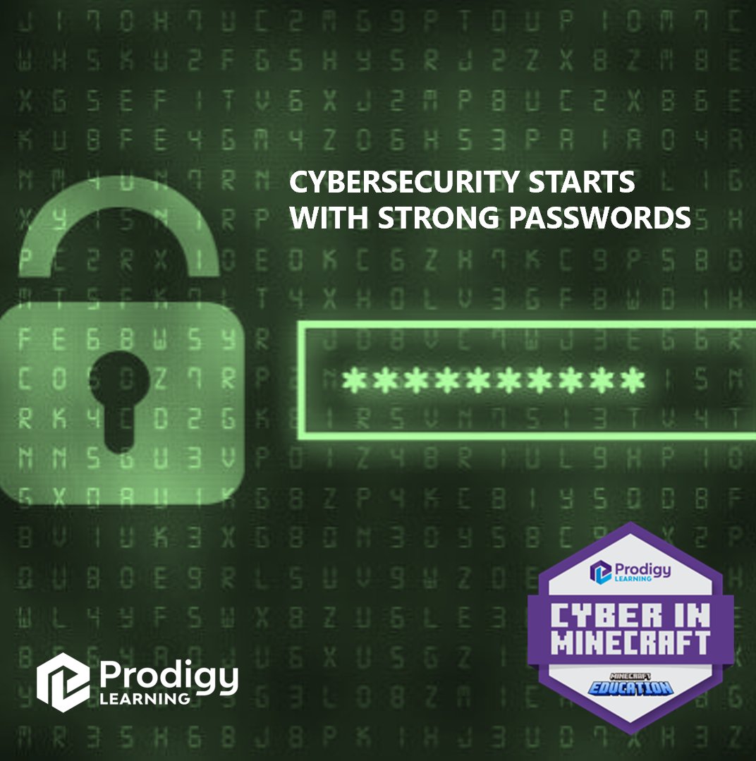 🔒💡Cybersecurity Starts with Strong Passwords! 💡🔒

As we approach World Password Day, it's a great time to reflect on how important it is to protect our online worlds. 🚨

Cyber threats are real, but the first line of defence is a strong password. 🛡️

At Prodigy Learning,