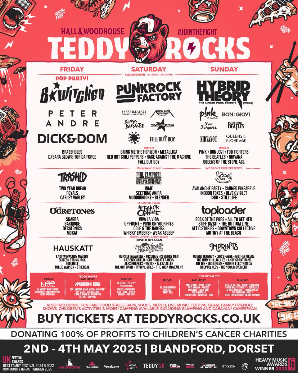 Two Year Break (@twoyearbreak) on Twitter photo IT'S THIS FRIDAY | <a href="/TeddyRocksFest/">Teddy Rocks Festival</a>
A great weekend for some amazing charities.
Who's coming down? We can't wait π₯
#jointhefight IT'S THIS FRIDAY | <a href="/TeddyRocksFest/">Teddy Rocks Festival</a>
A great weekend for some amazing charities.
Who's coming down? We can't wait π₯
#jointhefight
