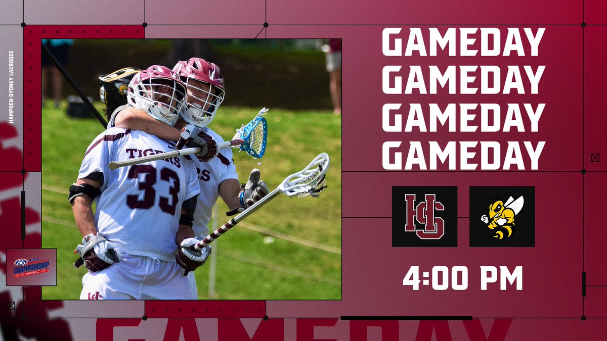 H-SC Athletics (@hscathletics) on Twitter photo It's time for postseason lacrosse as No. 4 Seed <a href="/HSCLacrosse/">Hampden-Sydney Lacrosse</a> hosts No. 5 Seed Randolph-Macon College at 4 PM in the #ODAC Quarterfinals. #RollTigers🐅#d3lax
🥍 vs Randolph-Macon
🏟️ Lewis C. Everett Stadium | Hampden-Sydney, VA
⏲️ 4 PM
📊📺 bit.ly/3UDi7yU It's time for postseason lacrosse as No. 4 Seed <a href="/HSCLacrosse/">Hampden-Sydney Lacrosse</a> hosts No. 5 Seed Randolph-Macon College at 4 PM in the #ODAC Quarterfinals. #RollTigers🐅#d3lax
🥍 vs Randolph-Macon
🏟️ Lewis C. Everett Stadium | Hampden-Sydney, VA
⏲️ 4 PM
📊📺 bit.ly/3UDi7yU