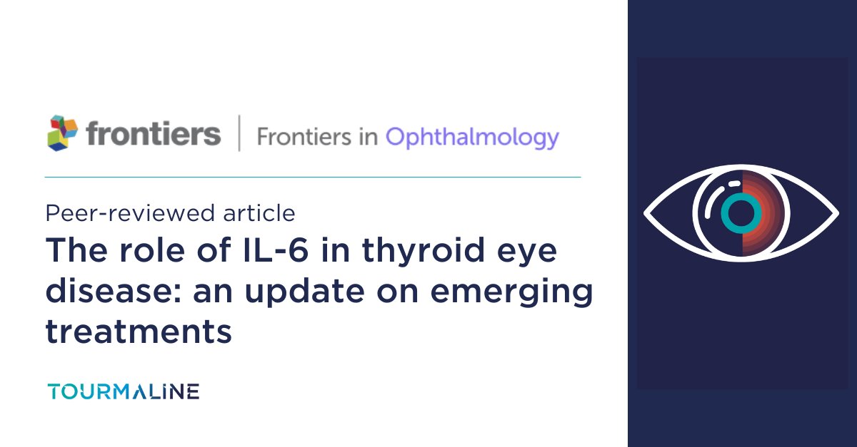 New in Frontiers in Ophthalmology: Tourmaline team members co-authored a review on IL-6 in TED, highlighting its role in the pathogenesis of the disease and its potential as a biomarker and therapeutic target. Read more: bit.ly/427wQ90