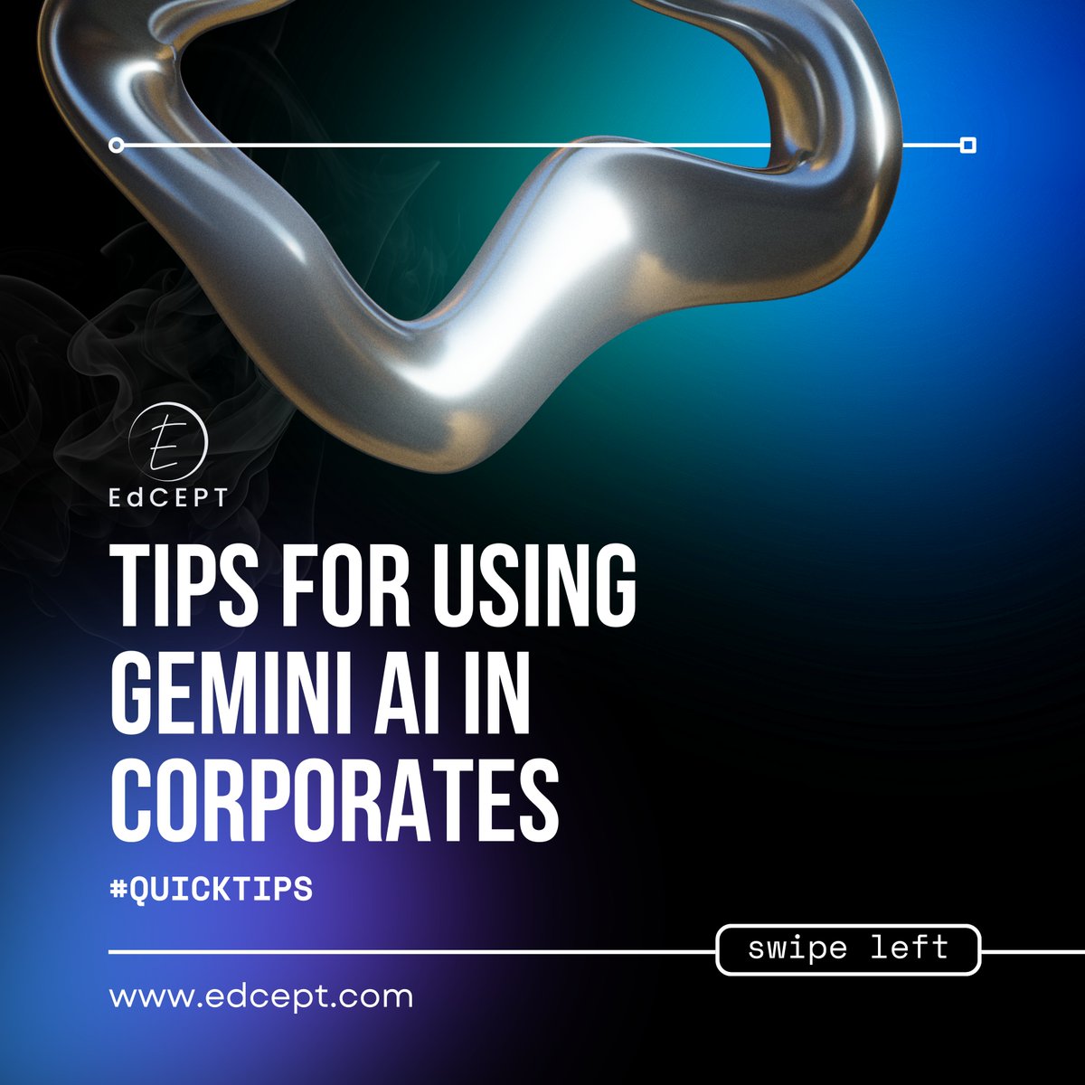 edcept's tweet photo. 🚀  POWER TIPS to Use #GeminiAI in Corporates 💼
👨‍💼 Presented by Edcept – empowering professionals with future-ready insights.

🔍 #AIinBusiness | #GeminiAI | #CorporateTech | #EdTech | #WorkplaceInnovation | #ProductivityTools | #FutureOfWork https://t.co/Ro1ykF7xBh