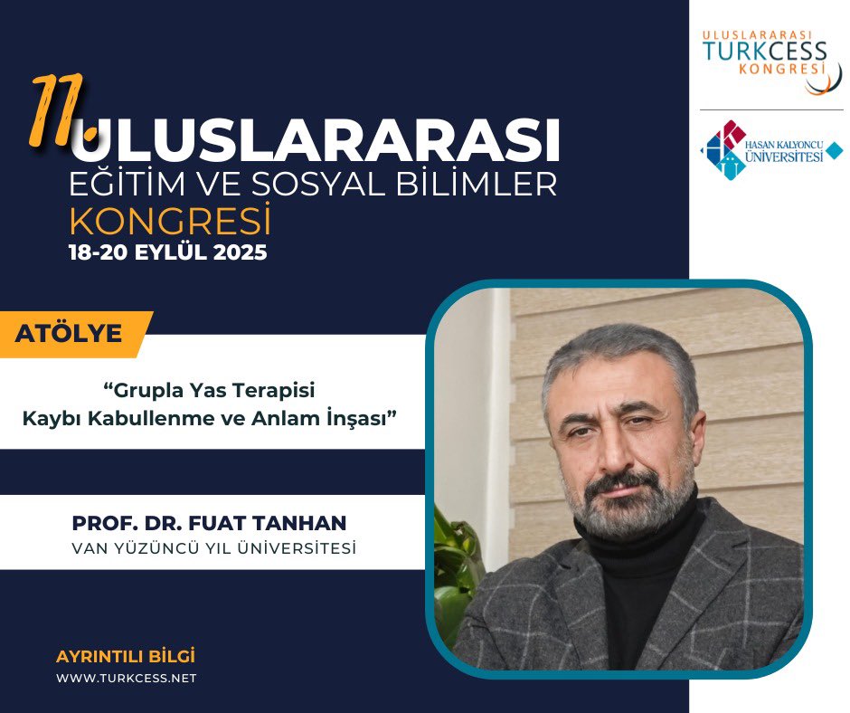 ✅ XI. Uluslararası TURKCESS Eğitim ve Sosyal Bilimler Kongresi

🕰️ 18-20 Eylül 2025

✅ Atölye Çalışması

✅ Prof. Dr. Fuat Tanhan

📍Hasan Kalyoncu Üniversitesi
<a href="/hkunv/">Hasan Kalyoncu Üniv</a> <a href="/TurkayDereli/">Türkay Dereli</a> <a href="/FUATTANHAN/">Prof. Dr. Fuad Tanhan (PhD)</a> 
#turkcess #turkcess2025