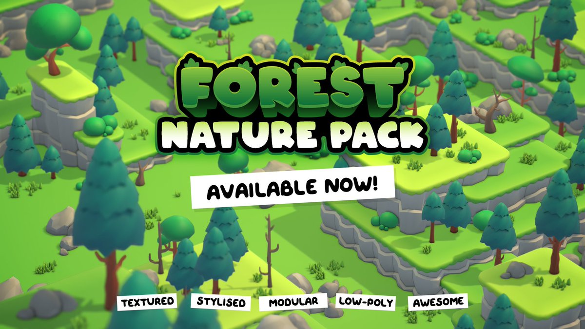 KayLousberg's tweet image. The Forest Nature Pack is available now!
200+ 3D trees, rocks, bushes, grass and more!
Would love to see some cool forests made with these :D
#gamedev #indiedev