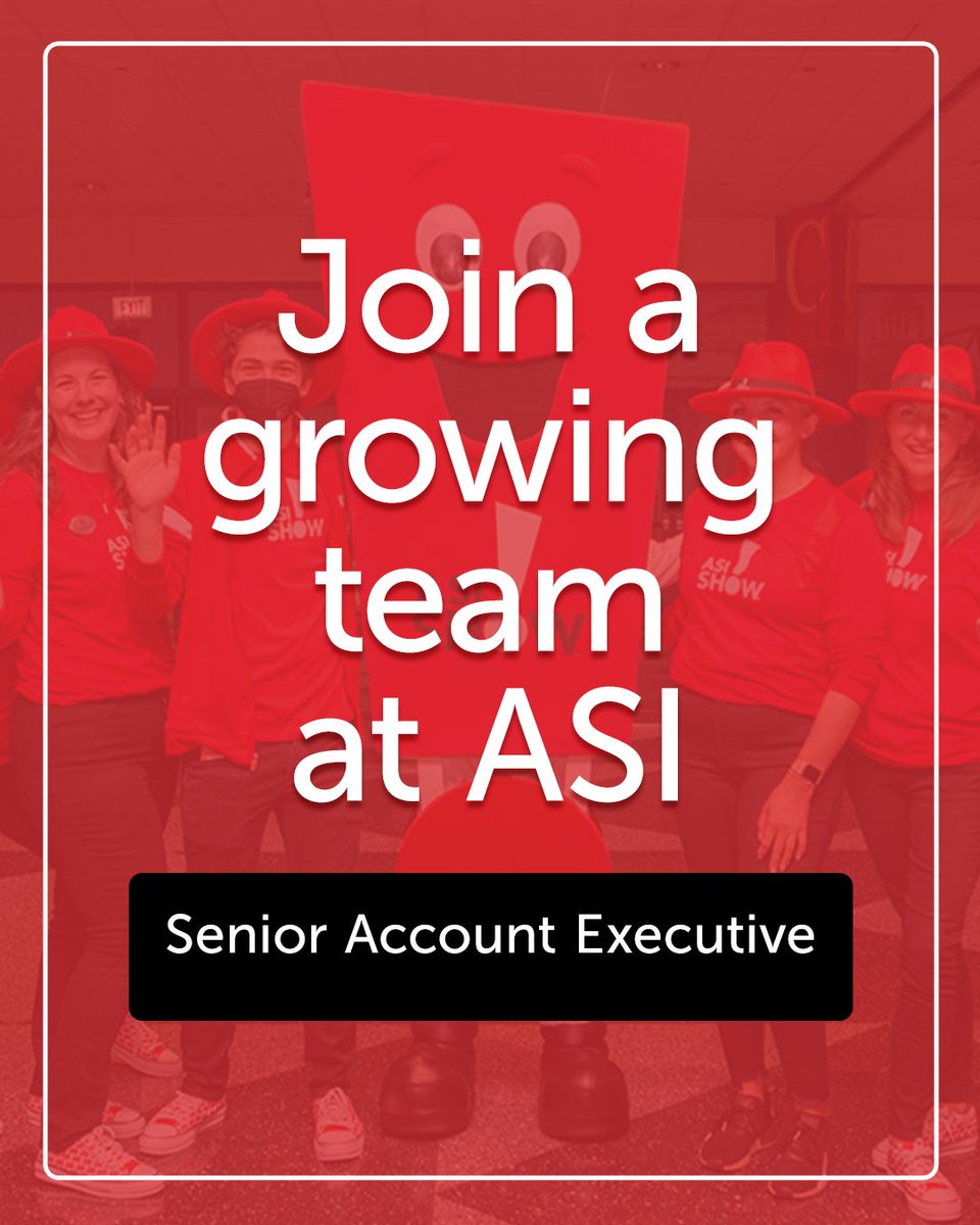 We're hiring a new Senior Account Executive in Trevose, Pennsylvania. Apply today or share this post with your network.

members.asicentral.com/join-our-team/…