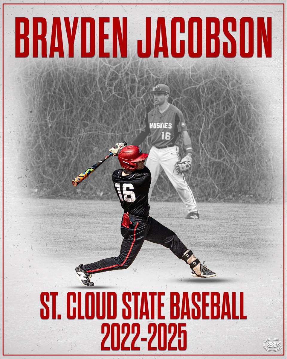 St. Cloud State Baseball (@scsuhuskies_bb) on Twitter photo ๐บ๐๐๐๐๐ ๐บ๐๐๐๐๐๐๐๐: ๐๐ซ๐๐ฒ๐๐๐ง ๐๐๐๐จ๐๐ฌ๐จ๐ง
โพ๏ธ Outfielder / Infielder
๐West Fargo, N.D.
๐ 2023-24 NSIC All-Academic Team
๐ 137 GP in 3 seasons - Career bests in H, HR, SB in 2025
#Huskyland โพ๏ธ | <a href="/BraydenJ626/">Brayden Jacobson</a> ๐บ๐๐๐๐๐ ๐บ๐๐๐๐๐๐๐๐: ๐๐ซ๐๐ฒ๐๐๐ง ๐๐๐๐จ๐๐ฌ๐จ๐ง
โพ๏ธ Outfielder / Infielder
๐West Fargo, N.D.
๐ 2023-24 NSIC All-Academic Team
๐ 137 GP in 3 seasons - Career bests in H, HR, SB in 2025
#Huskyland โพ๏ธ | <a href="/BraydenJ626/">Brayden Jacobson</a>