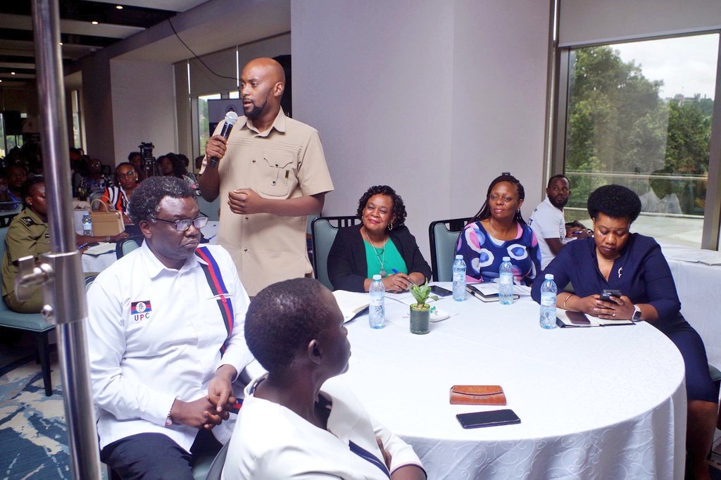 Center for Constitutional Governance (CCG) (@ccgea1) on Twitter photo Secretary General of <a href="/NUP_Ug/">National Unity Platform</a> , <a href="/DavidLRubongoya/">David Lewis Rubongoya</a> has called upon <a href="/GovUganda/">Government of Uganda</a> to address the high rate of monetization of politics and violence which hinder women's effective participation in politics.
#NationalWomensManifesto launch - #HERVoice
<a href="/SarahBireete/">Dr. Bireete Sarah</a> <a href="/RitaAciro/">Aciro Rita</a> Secretary General of <a href="/NUP_Ug/">National Unity Platform</a> , <a href="/DavidLRubongoya/">David Lewis Rubongoya</a> has called upon <a href="/GovUganda/">Government of Uganda</a> to address the high rate of monetization of politics and violence which hinder women's effective participation in politics.
#NationalWomensManifesto launch - #HERVoice
<a href="/SarahBireete/">Dr. Bireete Sarah</a> <a href="/RitaAciro/">Aciro Rita</a>