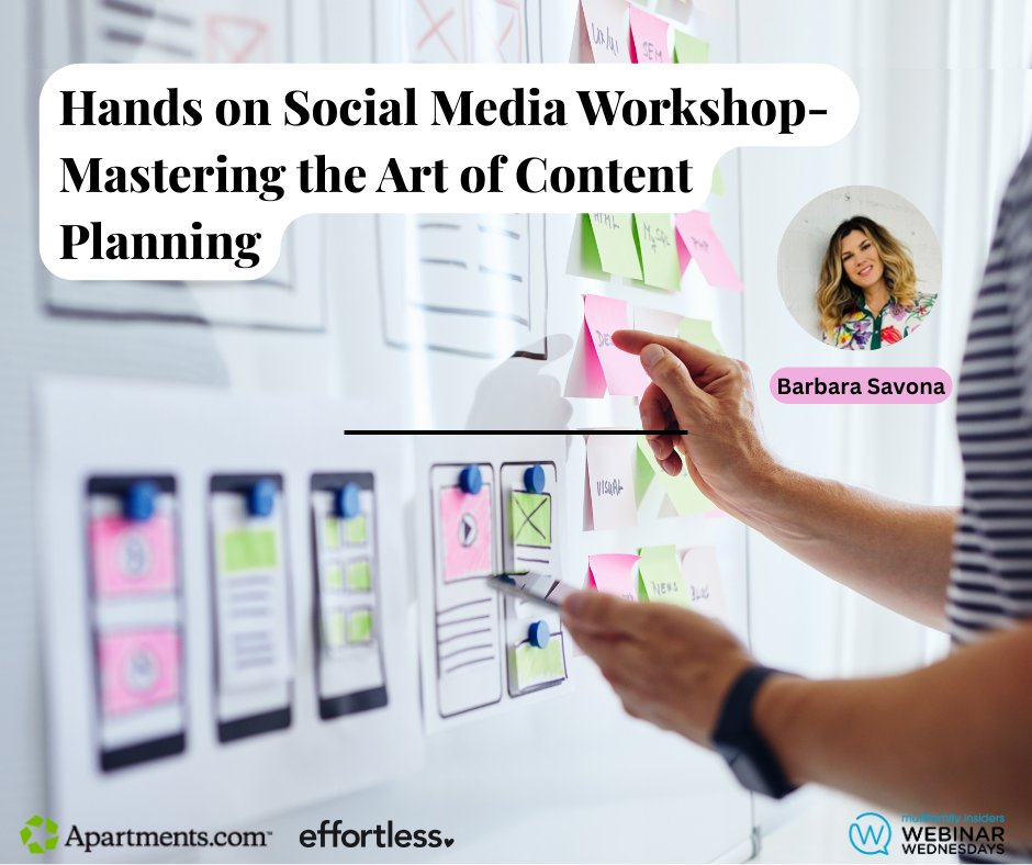 brentwilliams2's tweet image. Join us for an interactive Webinar + Workshop that combines expert insights, practical strategies, and hands-on exercises. Register here: multifamilyinsiders.com/shop-multifami… #WebinarWednesdays #MultifamilyInsiders