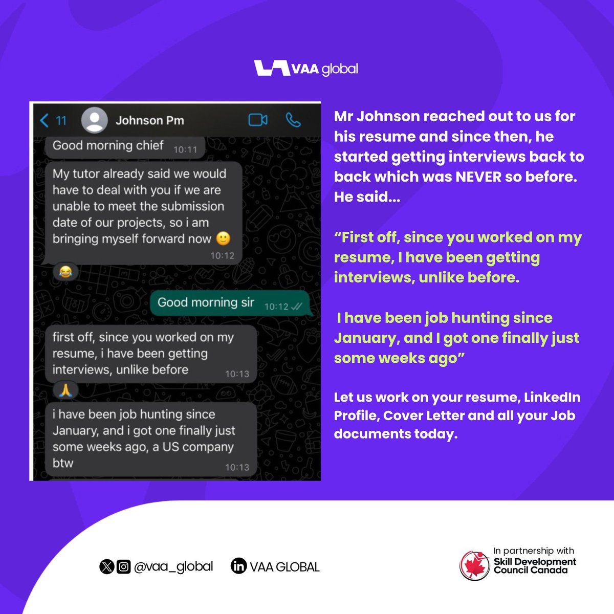 Still Watching Others Get Hired While You're Stuck Waiting?

It’s not your skills, it’s how you present them.

Dear Professional,

If you're tired of being overlooked and ready to finally land that job, it's time to transform how recruiters see you.

Entry-level? Mid-career?