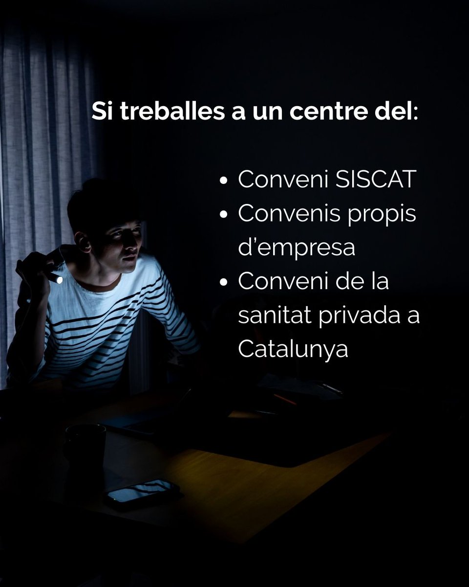 SATSECatalunya's tweet photo. 📢Treballes a un centre del conveni SISCAT, Conveni propi o privat?

⏹️ Recorda que l'Estatut dels treballadors estableix un permís retribuït si no pots anar a la feina en casos com l'apagada massiva del 28 d'Abril

Més informació a la nostra web: https://t.co/na1dwK2FGf https://t.co/YOKu6CzxBU