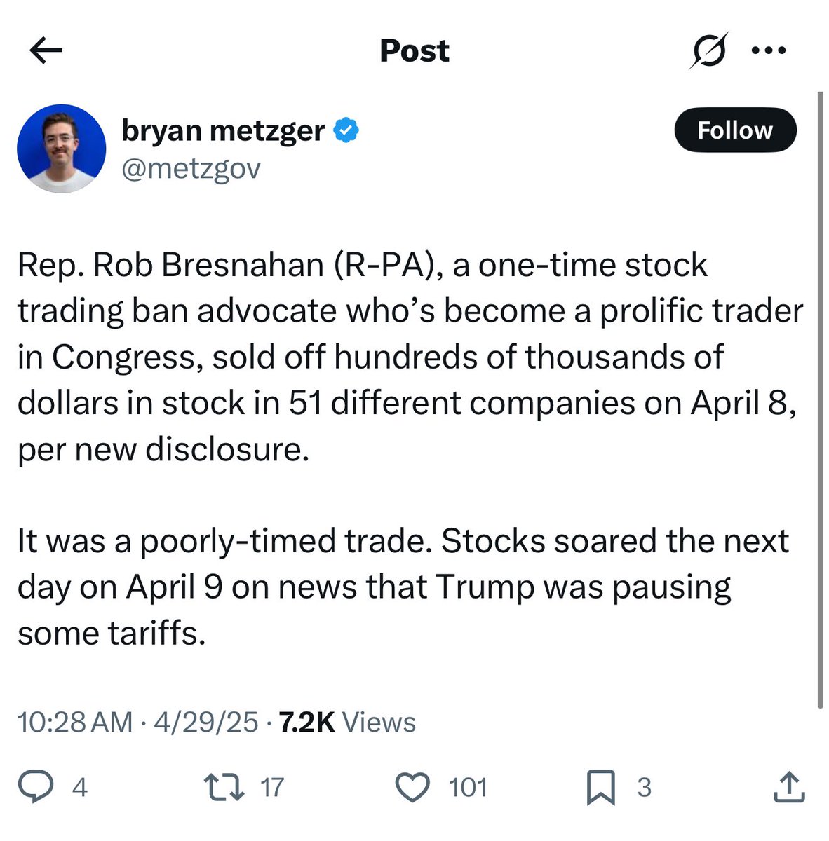 Losing money insider trading is a level of incompetence one can only expect from a Republican member of congress