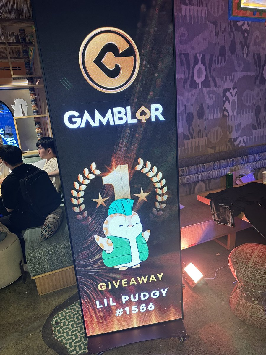 If you’re at <a href="/pudgypenguins/">Pudgy Penguins</a> Inside the Igloo in #Dubai don’t forget to come and enter the <a href="/GamblorCasino/">Gamblor Casino</a> Lil Pudgy giveaway