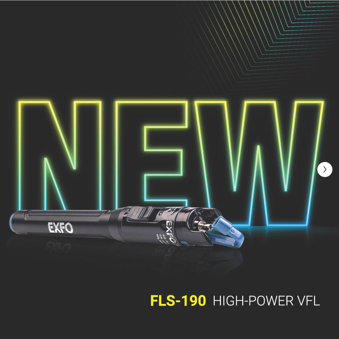 🔍 Introducing the FLS-190 VFL: Your pocket-sized powerhouse for fiber testing! 🔍 
With a 12-km range and bright red laser, this high-power visual fault locator is your new best friend for identifying breaks, bends, and faulty connections. exfo.com/en/products/fi…