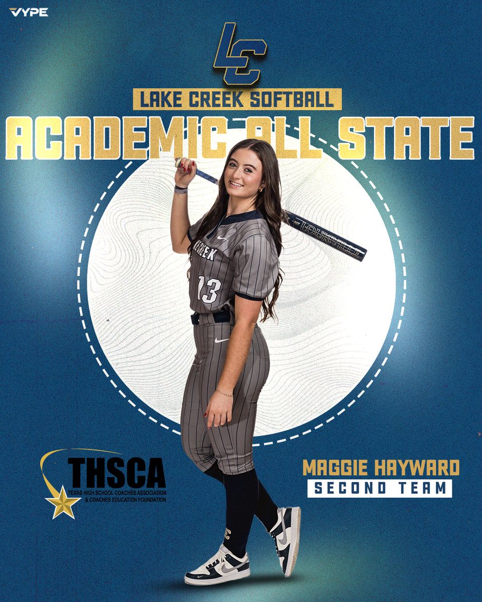 Lake Creek Softball (@lakecreek_sb) on Twitter photo Congratulations to <a href="/MaggieHayward3/">Maggie Hayward</a> on being awarded Academic All State! 🥳
Proud of you for investing in your athletics AS WELL as your academics!
#STUDENT-athlete 📚 Congratulations to <a href="/MaggieHayward3/">Maggie Hayward</a> on being awarded Academic All State! 🥳
Proud of you for investing in your athletics AS WELL as your academics!
#STUDENT-athlete 📚