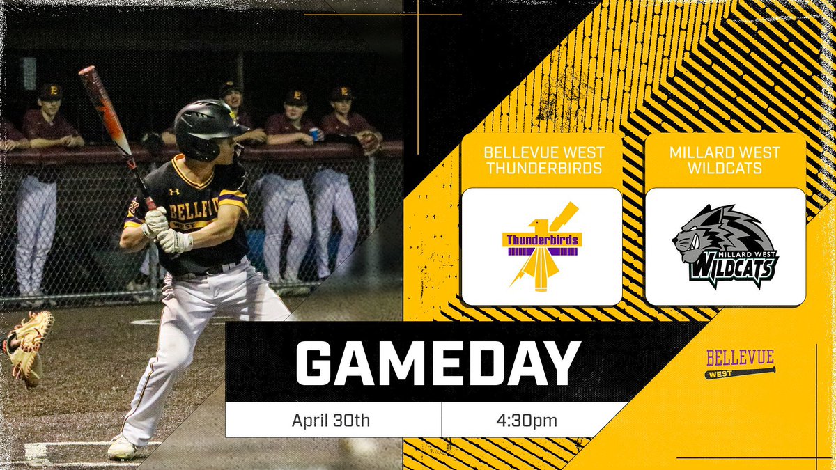 Bellevue West Reserves (@bwestreserves) on Twitter photo Game 14
Bellevue West Thunderbirds vs. <a href="/MWReserveBsball/">Millard West Reserves</a>
🗓️April 29th
⏰4:30pm
📍Bellevue West HS
#TOGETHER Game 14
Bellevue West Thunderbirds vs. <a href="/MWReserveBsball/">Millard West Reserves</a>
🗓️April 29th
⏰4:30pm
📍Bellevue West HS
#TOGETHER