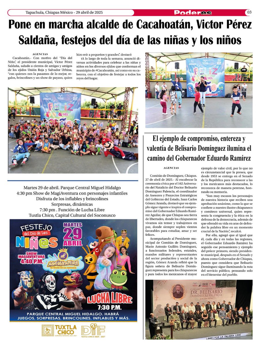 AntoniZavaleta's tweet photo. 🔴*Periodico regional y nacional en línea PODERES*

*Visítanos*
https://t.co/kQANImNCm0 https://t.co/4GhfhuDxoG