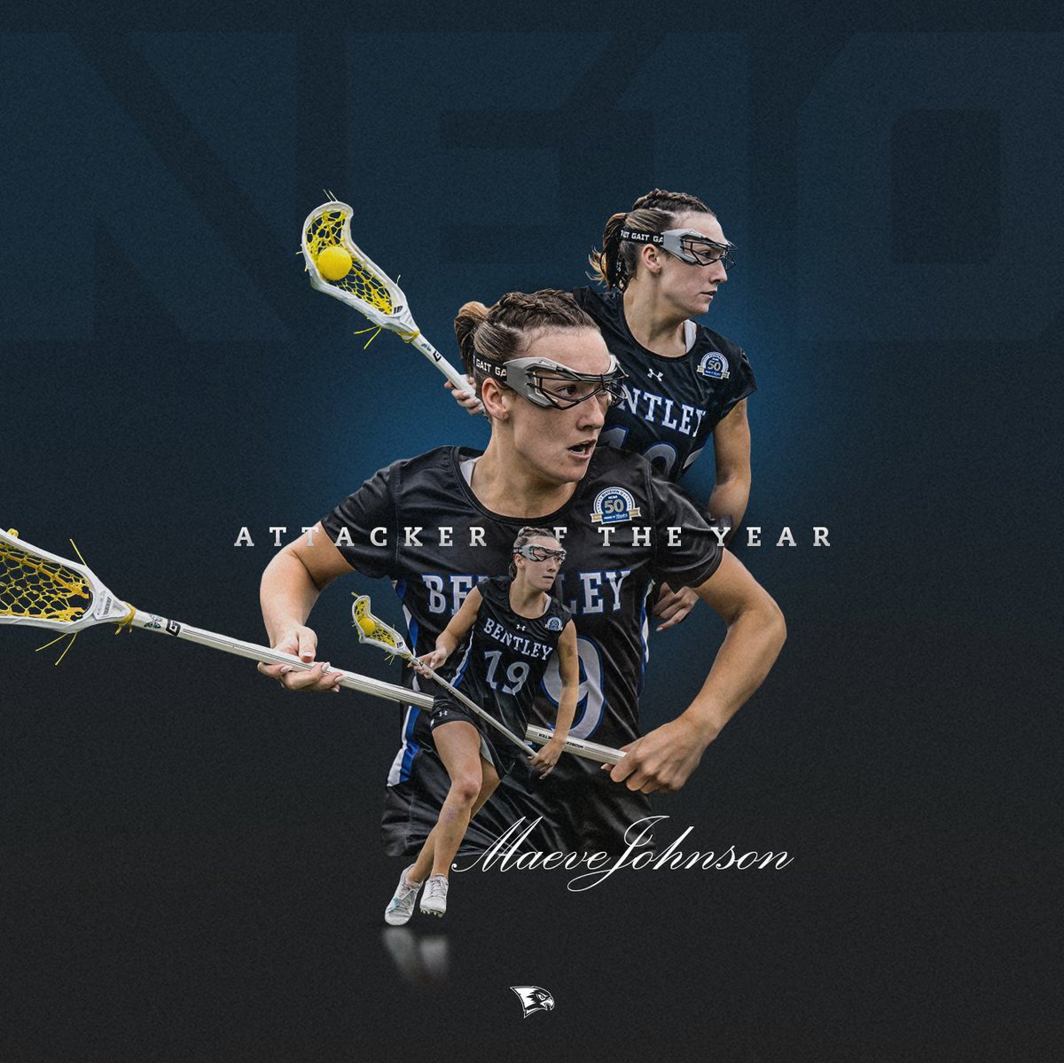 For the second straight season, Maeve Johnson is the NE10 Attacker of the Year!

📰 tinyurl.com/2u26nufa