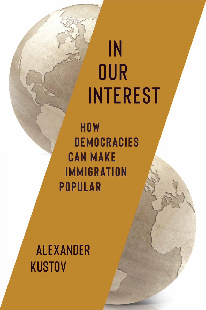 akoustov's tweet image. 🚨 My book "In Our Interest: How Democracies Can Make Immigration Popular" is finally out today with @ColumbiaUP! 🚨
It tackles one of the biggest challenges today: How can we make freer human mobility between countries more politically sustainable? 🧵