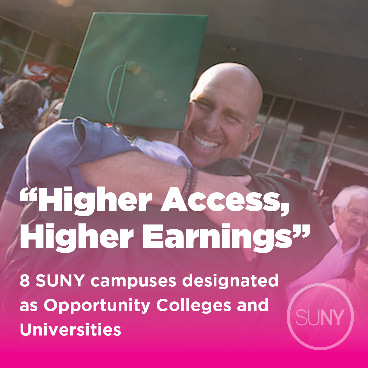 SUNY - The State University of New York (@suny) on Twitter photo It's a simple fact: SUNY provides opportunity.
8 SUNY campuses were designated as Opportunity Colleges and Universities by <a href="/CarnegieFdn/">Carnegie Foundation</a> & <a href="/ACEducation/">ACE</a> as part of a newly developed Student Access and Earnings Classification.
Congrats to <a href="/stonybrooku/">Stony Brook University</a>, <a href="/AlfredState/">Alfred State College</a>, It's a simple fact: SUNY provides opportunity.
8 SUNY campuses were designated as Opportunity Colleges and Universities by <a href="/CarnegieFdn/">Carnegie Foundation</a> & <a href="/ACEducation/">ACE</a> as part of a newly developed Student Access and Earnings Classification.
Congrats to <a href="/stonybrooku/">Stony Brook University</a>, <a href="/AlfredState/">Alfred State College</a>,