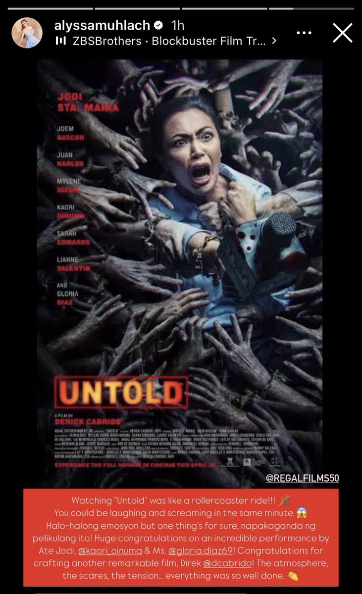 kaodorable's tweet photo. support from ms. alyssa muhlach 🩶 #UntoldMovie https://t.co/w7u2cgJS6k