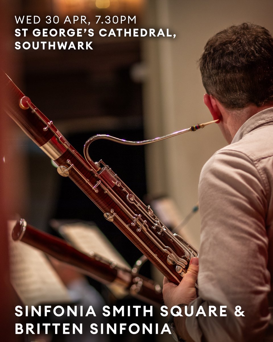 Sinfonia Smith Square (@sinfoniasmithsq) on Twitter photo Hear <a href="/BrittenSinfonia/">Britten Sinfonia</a> and Sinfonia Smith Square join forces to perform Messiaen’s epic Et Exspecto tomorrow!
Expect blazing brass, monumental percussion, and plenty of musical drama 🎶
Tickets: bit.ly/EtExspecto Hear <a href="/BrittenSinfonia/">Britten Sinfonia</a> and Sinfonia Smith Square join forces to perform Messiaen’s epic Et Exspecto tomorrow!
Expect blazing brass, monumental percussion, and plenty of musical drama 🎶
Tickets: bit.ly/EtExspecto