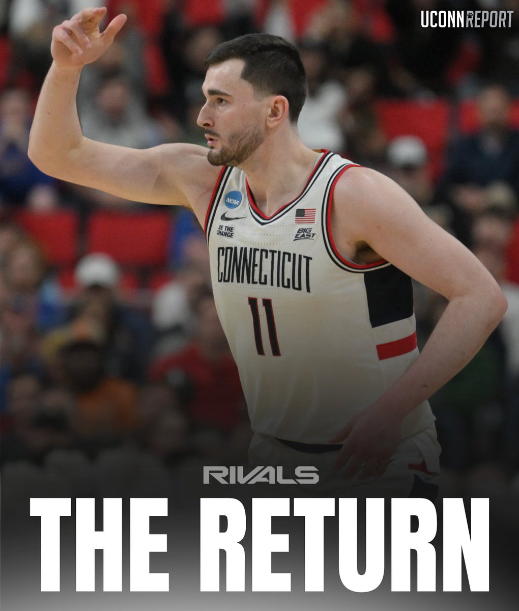 UConn Huskies | UConnReport.com (@uconnrivals) on Twitter photo UConn Basketball star forward Alex Karaban (<a href="/AlexKaraban/">Alex Karaban</a>) is set to return for his senior season.
He's a two-time national champ and averaged 14.3 PPG, 5.3 RPG and 2.8 APG this past season.
👉 tinyurl.com/mr3mehn4 UConn Basketball star forward Alex Karaban (<a href="/AlexKaraban/">Alex Karaban</a>) is set to return for his senior season.
He's a two-time national champ and averaged 14.3 PPG, 5.3 RPG and 2.8 APG this past season.
👉 tinyurl.com/mr3mehn4