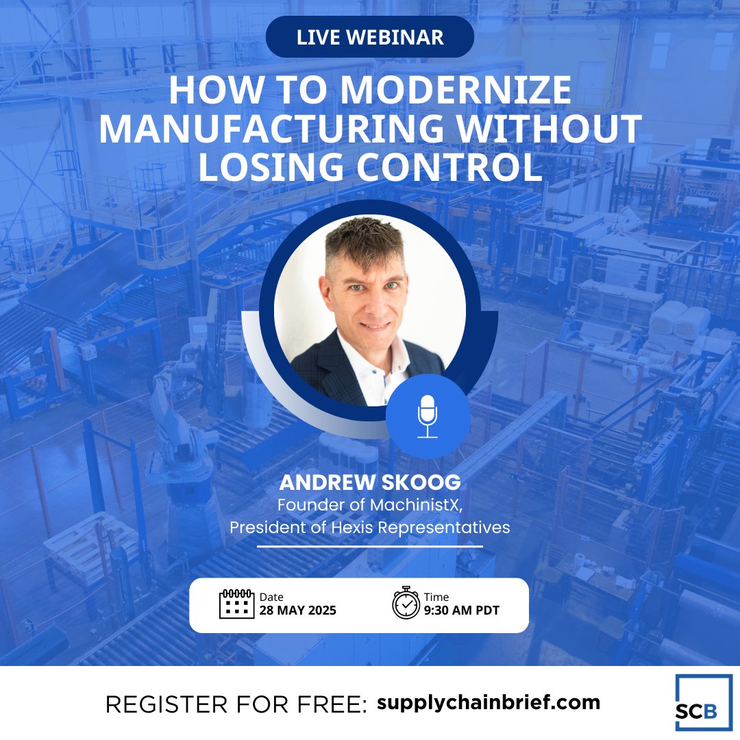 The future of #manufacturing is 𝑯𝑼𝑴𝑨𝑵 + 𝑨𝑰.

#Automate 𝒔𝒎𝒂𝒓𝒕𝒆𝒓—𝒏𝒐𝒕 𝒉𝒂𝒓𝒅𝒆𝒓. Learn to:
✅ Enhance ops with #AI
✅ Implement tech confidently

Tune into this webinar to discover more &gt; shorturl.at/MdZrC

Sponsor: <a href="/Advantive/">Advantive</a>