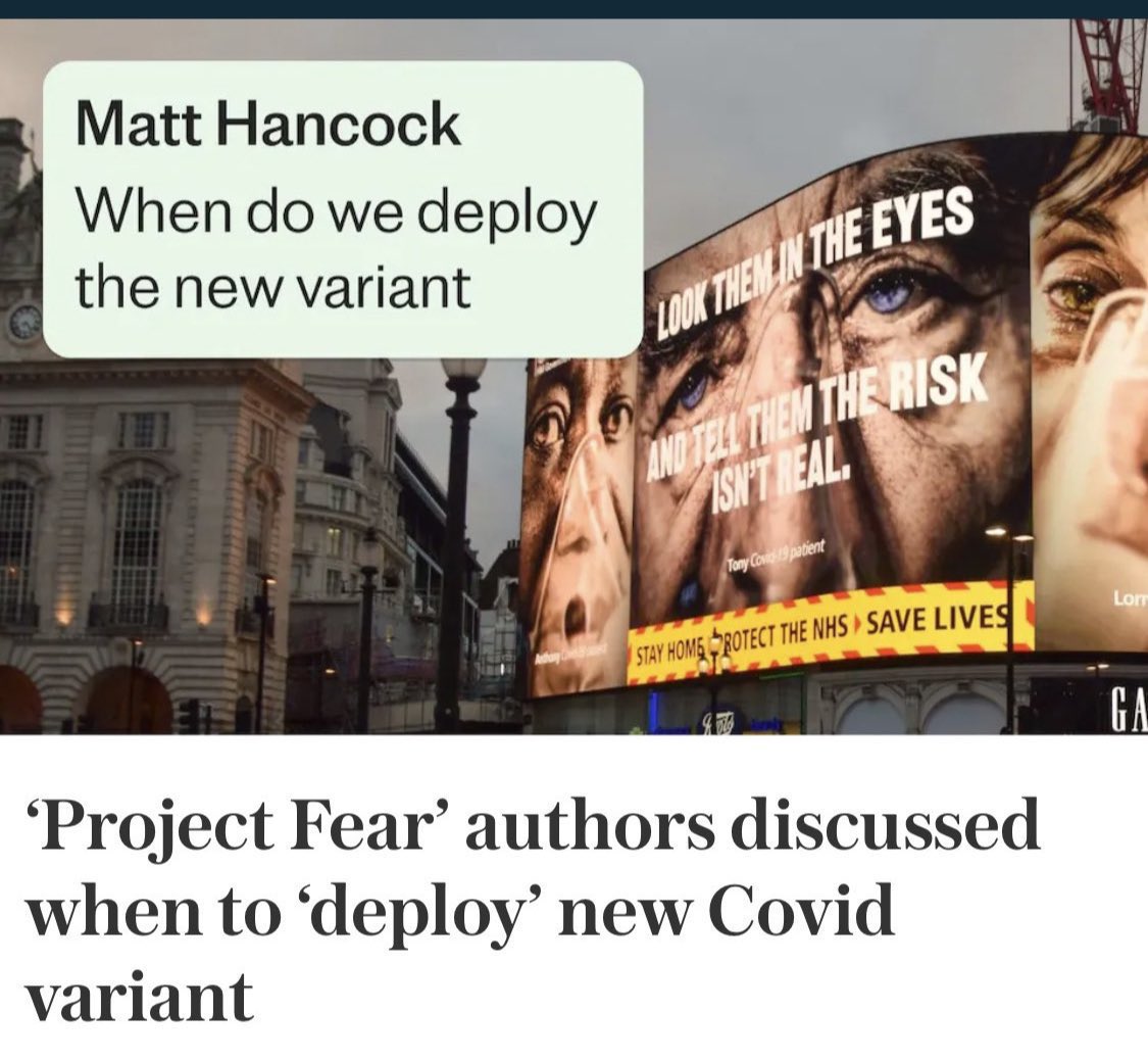 TheRustler83's tweet photo. 8 December 2020
COVID-19 Vaccine rolled out

13 December 2020
“When do we deploy the new variant…?”
Matt Hancock, Health Secretary

21 December 2020
Public Health England declare ALPHA as a Variant of Concern https://t.co/aPzhtj1Q95