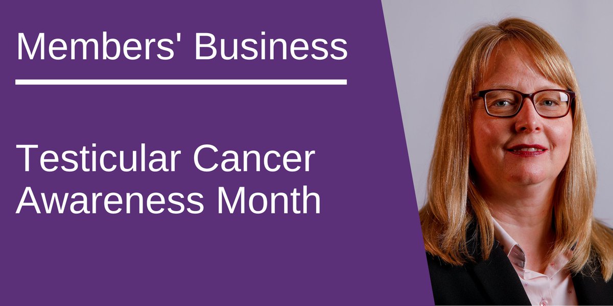 Scottish Parliament (@scotparl) on Twitter photo In her Members’ Business today, <a href="/MarieAMcNair/">Marie McNair MSP</a> will mark Testicular Cancer Awareness Month and highlight the importance of early detection and support.
📑 Full Motion: ow.ly/RFYJ50VJ0QU
📺 Watch live from 5pm: ow.ly/Bgxo50VJ0QV In her Members’ Business today, <a href="/MarieAMcNair/">Marie McNair MSP</a> will mark Testicular Cancer Awareness Month and highlight the importance of early detection and support.
📑 Full Motion: ow.ly/RFYJ50VJ0QU
📺 Watch live from 5pm: ow.ly/Bgxo50VJ0QV
