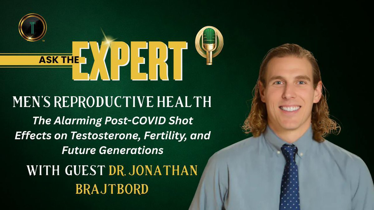 Men Under Siege: The Alarming Truth About Male Fertility After COVID Shots

We’re pulling back the curtain on:

✔️ Testosterone: how it works, when to prescribe, and when it's weaponized

✔️ Sperm health, fertility, and the toxic factors destroying both

✔️ Erectile dysfunction &amp;