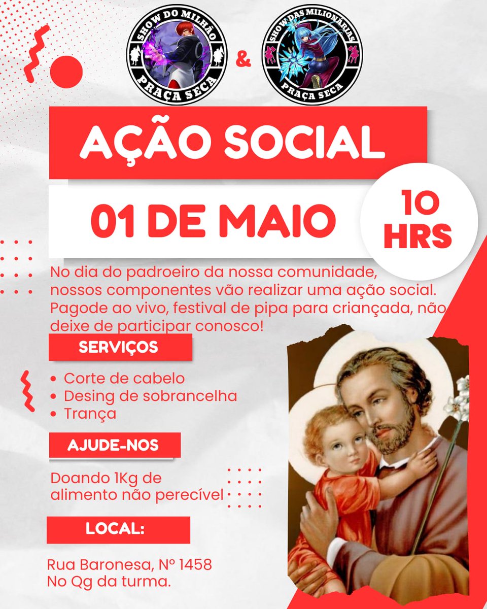 2020_show's tweet photo. Dia 1 nossa ação social, e depois vai rola um pagodinhos pra comemora aniversário  da nossa comunidade🙏🏻✅️ https://t.co/dyYKjOMZxt