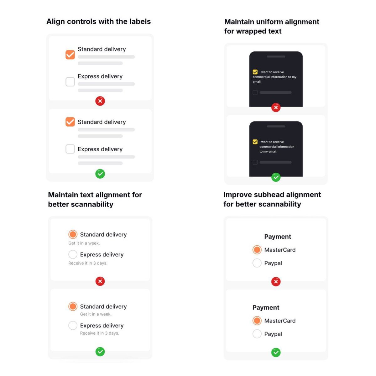 RaziAIUXUI's tweet photo. Day 11/100 – UX Alignment Matters
Small misalignments = big cognitive load.
Today’s focus:
✔️ Align labels with controls
✔️ Keep wrapped text clean
✔️ Improve subhead hierarchy
Good design = easy scanning = happy users!
#100DaysOfUX #UXDesign #UIDesign https://t.co/65z7lc2oME
