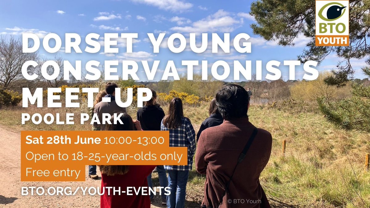 Looking forward to this!

Come for a wander around Poole Park and meet other like-minded young people interested in conservation and nature 💚🦅

Book for free here: bto.org/community/even…
