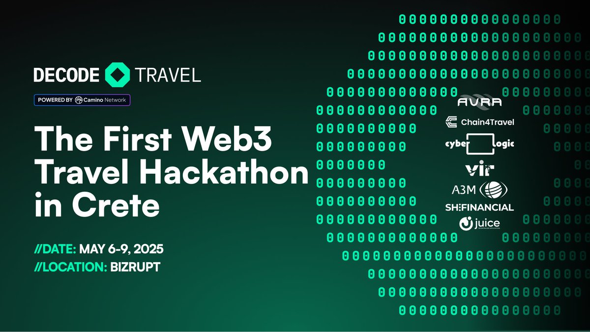 Chain4Travel (@chain4travel) on Twitter photo β³ 1 Week to Go: <a href="/decodetravel/">Decode Travel</a> β Crete Edition π¬π·
Where travel innovation meets Web3 infra.
π‘ Devs will learn how to:
- Slash 98% in distribution costs w/ Camino Messenger
- Code Real-time payments + smart contracts
- Merge Web2 + Web3 for real ROI
Letβs build. β³ 1 Week to Go: <a href="/decodetravel/">Decode Travel</a> β Crete Edition π¬π·
Where travel innovation meets Web3 infra.
π‘ Devs will learn how to:
- Slash 98% in distribution costs w/ Camino Messenger
- Code Real-time payments + smart contracts
- Merge Web2 + Web3 for real ROI
Letβs build.